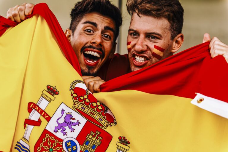 Supporters from Spain at Stadium